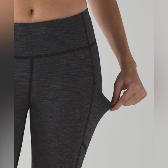 Lululemon Speed Up Tight Heathered Black - Picture 6 of 7